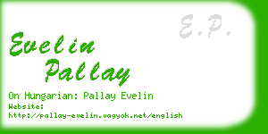 evelin pallay business card